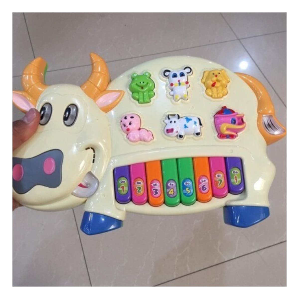 PACK2 PANEL DE JUEGO VACA CON ANIMALES Y NUMEROS PARA ACTIVIDAD EDUCATIVA Y+REGALO STICKER - 5