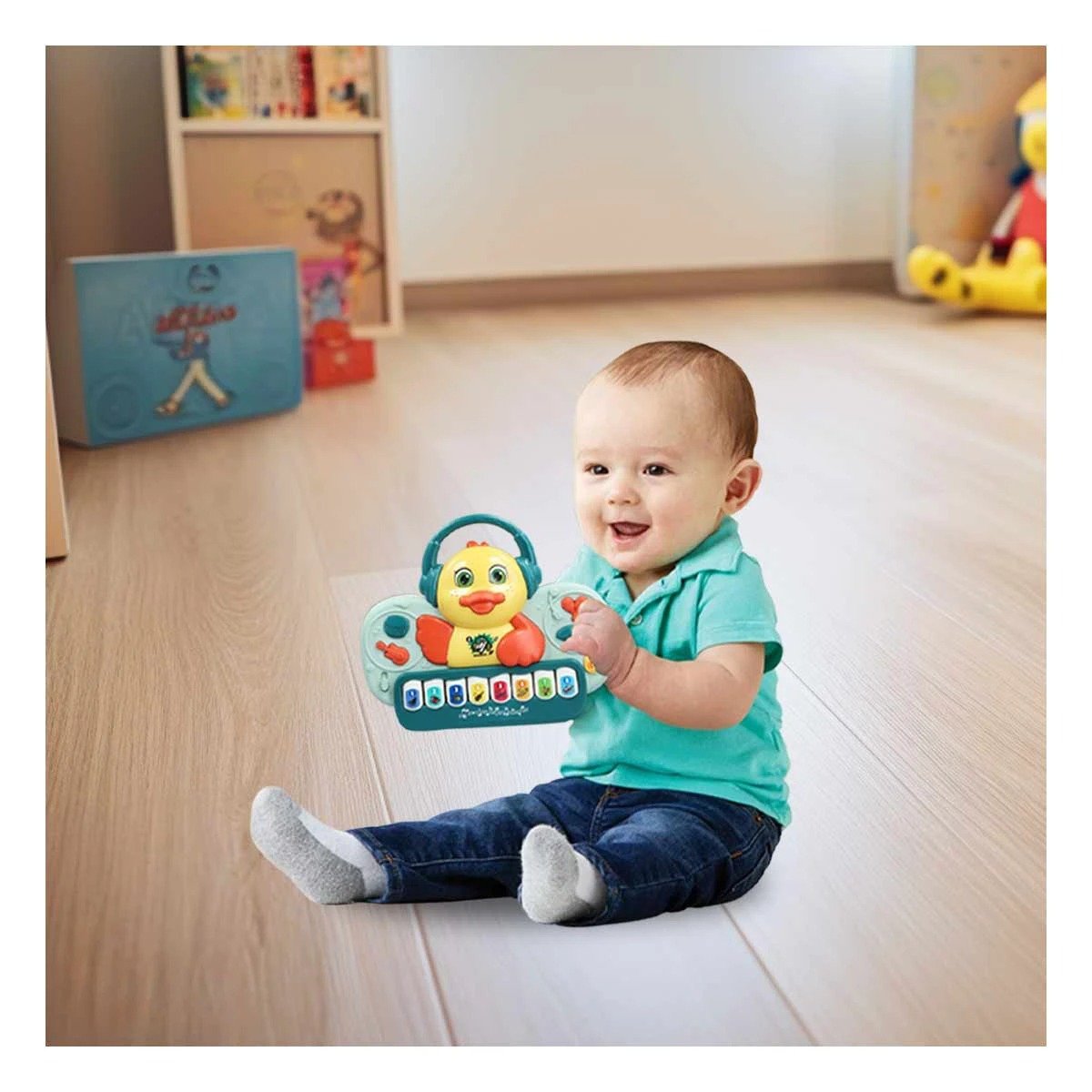 PACK12 INSTRUMENTO MUSICAL DE PATO CON TECLAS INTERACTIVAS HOGAR VERDE - 2