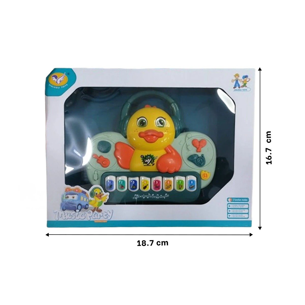 PACK12 INSTRUMENTO MUSICAL DE PATO CON TECLAS INTERACTIVAS HOGAR VERDE - 4