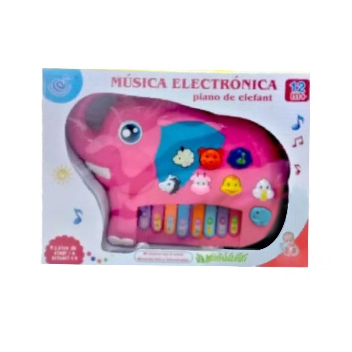PACK2 CLASICO ELEFANTE DIDACTICO EN CAJA ROSADO PARA JUEGO CREATIVO EN HOGAR Y+REGALO STICKER - 2