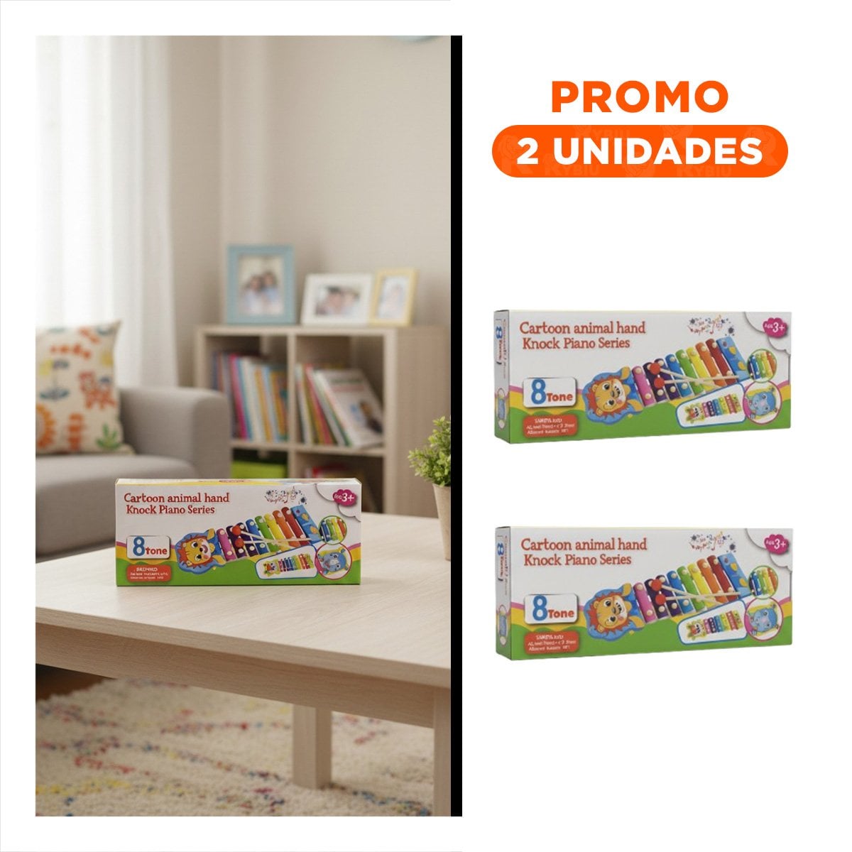 PACK2 INSTRUMENTO DE LEON JUGUETE MUSICAL PARA NINOS COLORIDO Y CREATIVO - 1