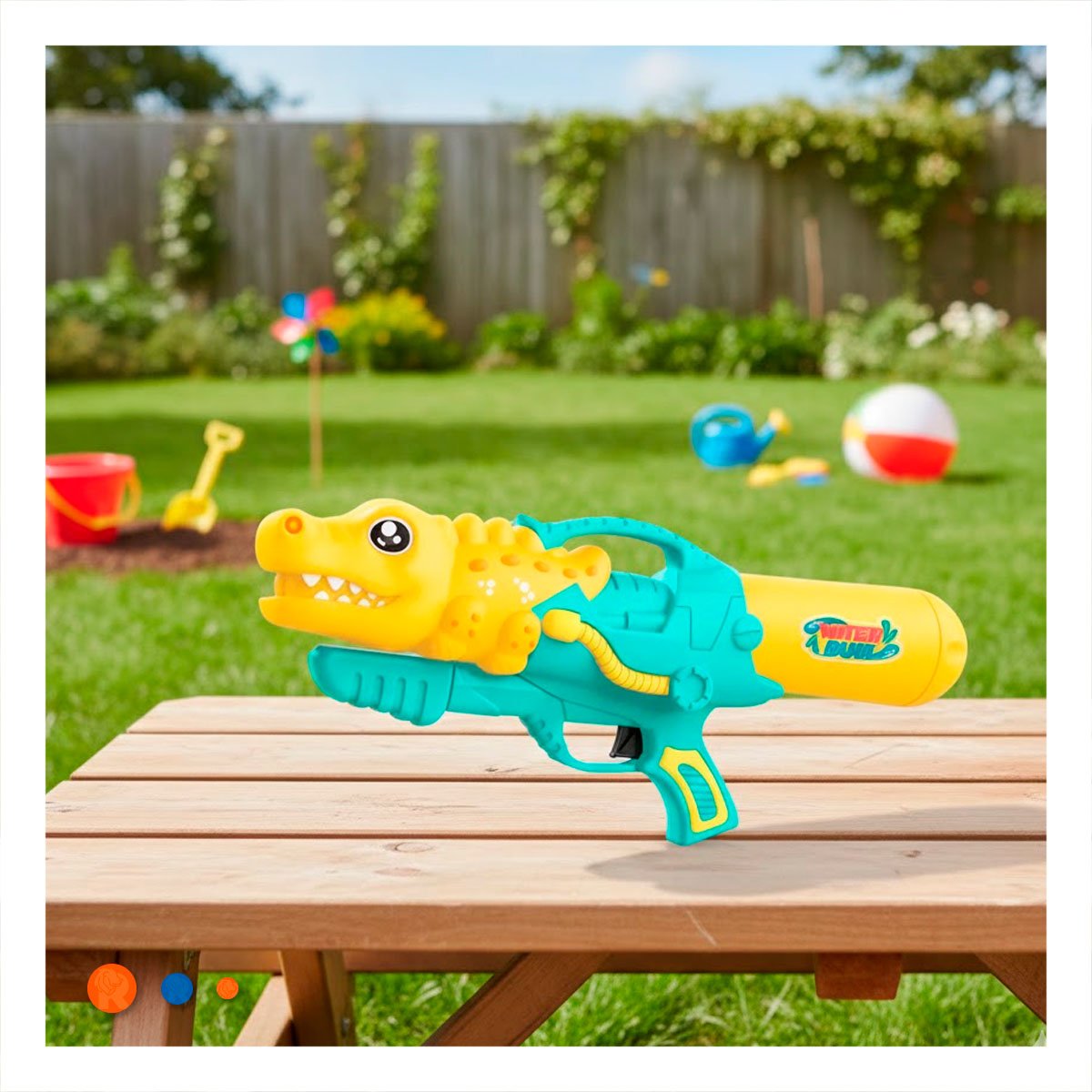 PACK4 ASPERSOR DE AGUA DINOSAURIO GIGANTE PARA DIVERSION FAMILIAR EN EXTERIOR Y+REGALO STICKER - 5