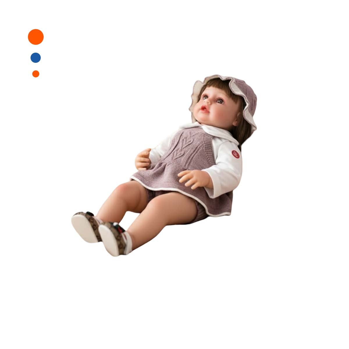PACK2 PRENDA TEJIDA PARA BEBE EN PALO ROSA CON SHORT Y GORRO INFANTIL Y+REGALO STICKER - 2