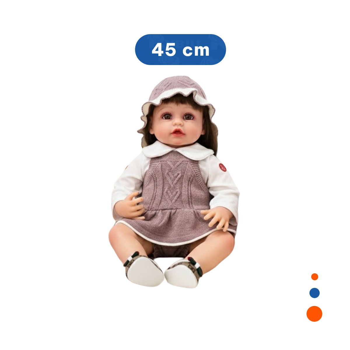 PACK2 PRENDA TEJIDA PARA BEBE EN PALO ROSA CON SHORT Y GORRO INFANTIL Y+REGALO STICKER - 4