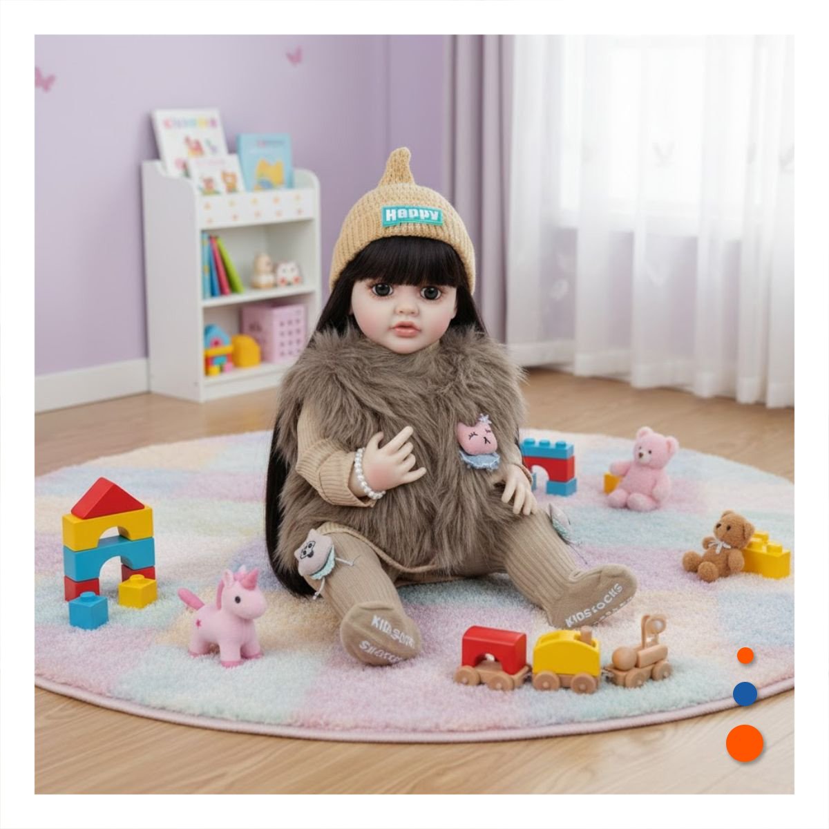 ARTICULO CON RESPUESTA INTERACTIVA PARA JUEGO INFANTIL CON 55CM EN MARRON Y+LIGAS REGALO - 1