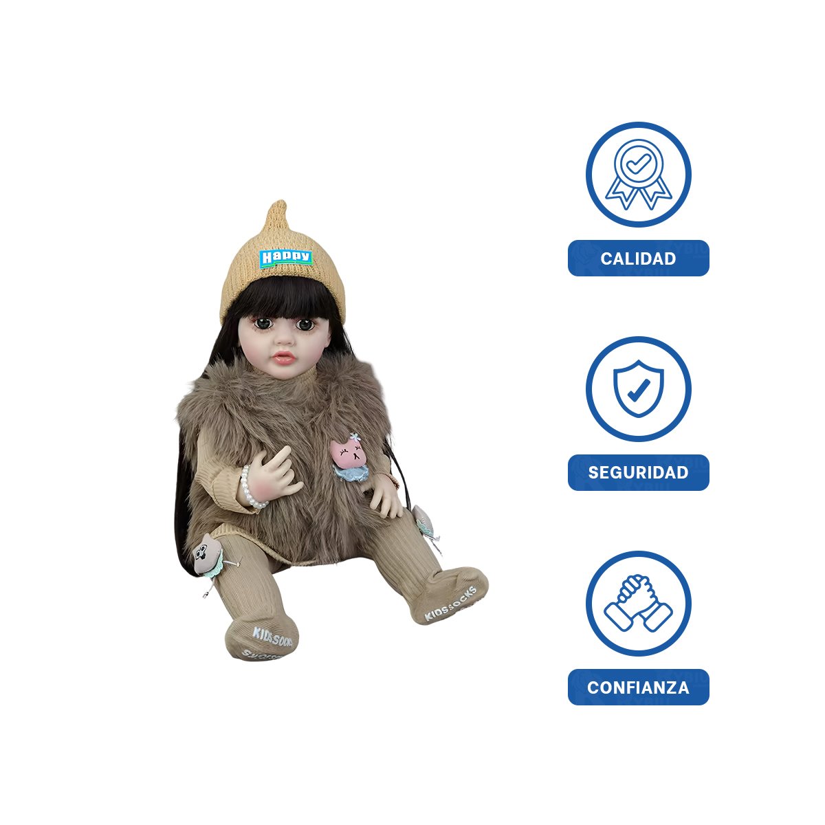 ARTICULO CON RESPUESTA INTERACTIVA PARA JUEGO INFANTIL CON 55CM EN MARRON Y+LIGAS REGALO - 3