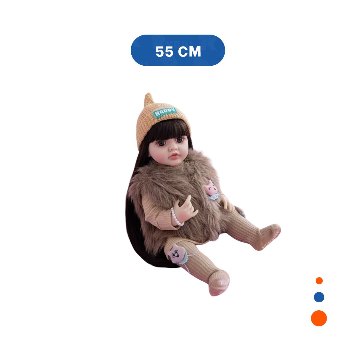 ARTICULO CON RESPUESTA INTERACTIVA PARA JUEGO INFANTIL CON 55CM EN MARRON Y+LIGAS REGALO - 4