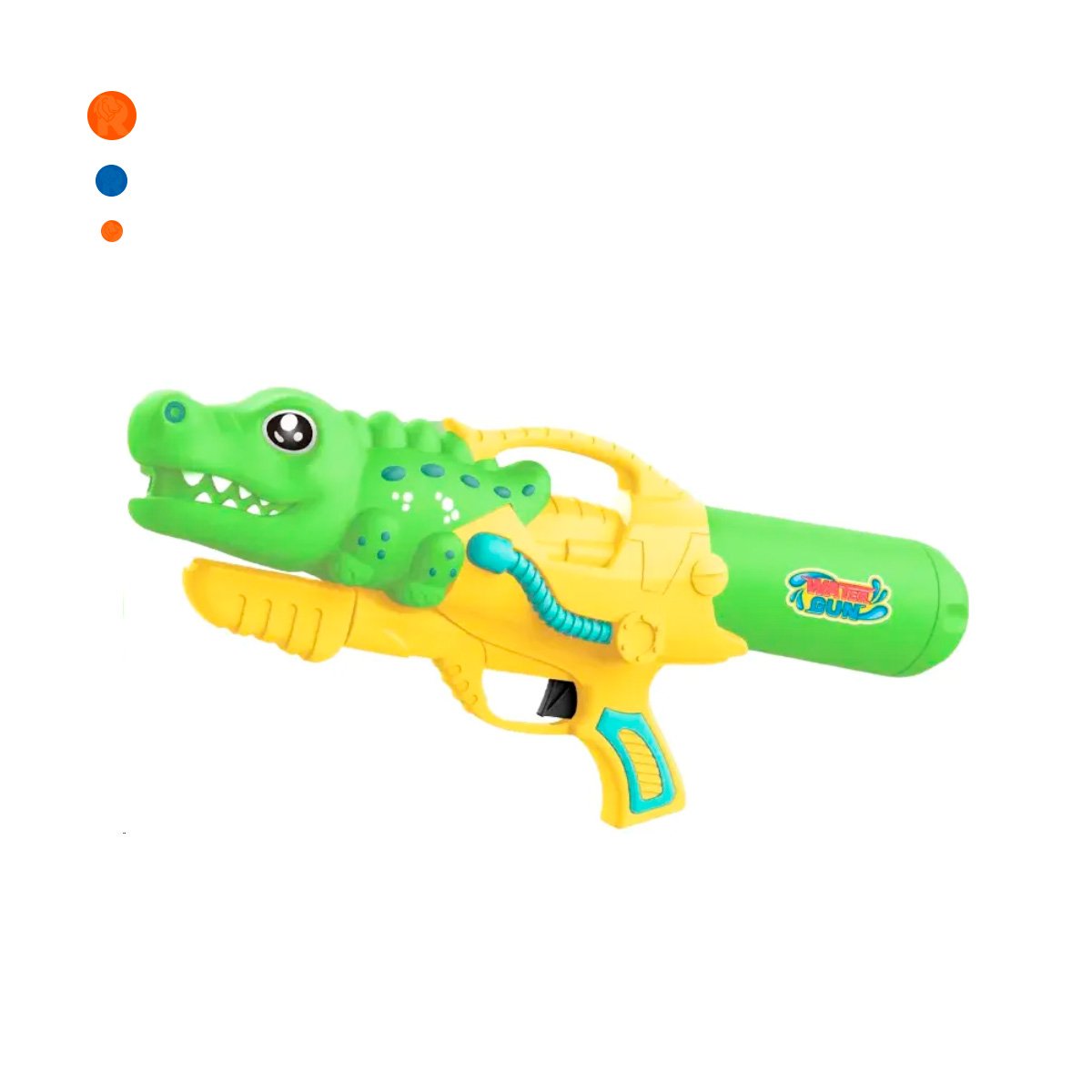 PACK2 DISPARADOR DE AGUA DINOSAURIO VERDE CLARO PARA ACTIVIDADES AL EXTERIOR Y+REGALO STICKER - 2