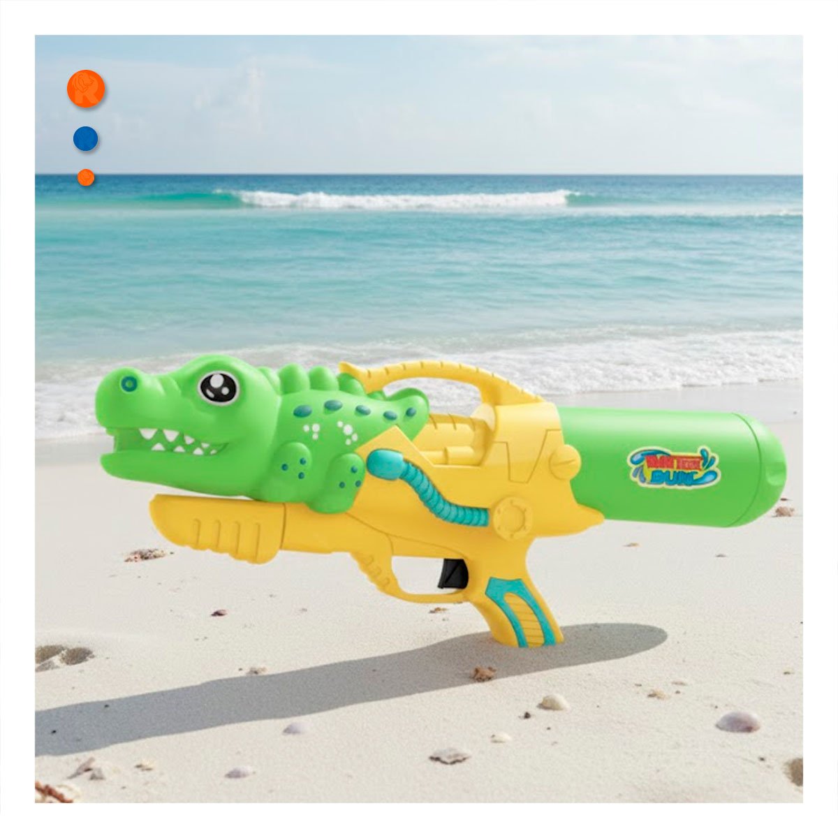 PACK6 PULVERIZADOR DE AGUA DINOSAURIO VERDE CLARO PARA JUEGO DIARIO AL AIRE LIBRE - 2