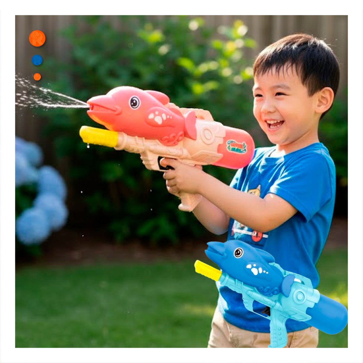 PACK12 ARTICULO RECREATIVO DE AGUA CON DISENO DE DELFIN ROSADO PARA CASA - 3
