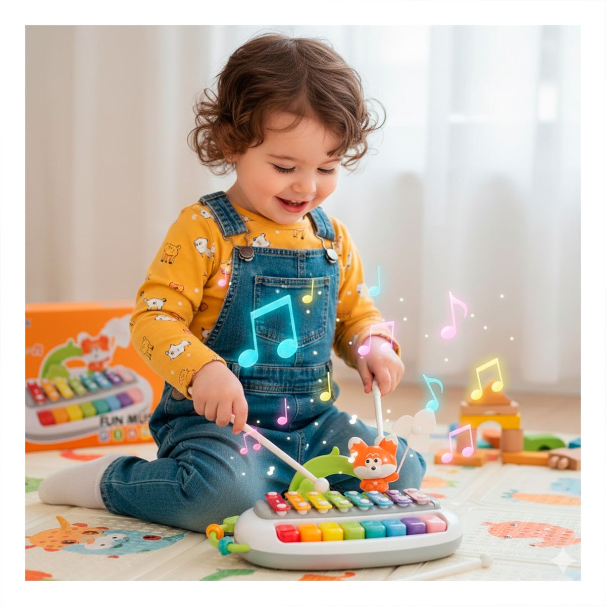 MUSICAL DIDACTICO INFANTIL CON FIGURA ZORRO PARA RITMO JUEGO Y CREATIVIDAD Y+LIGAS REGALO - 2