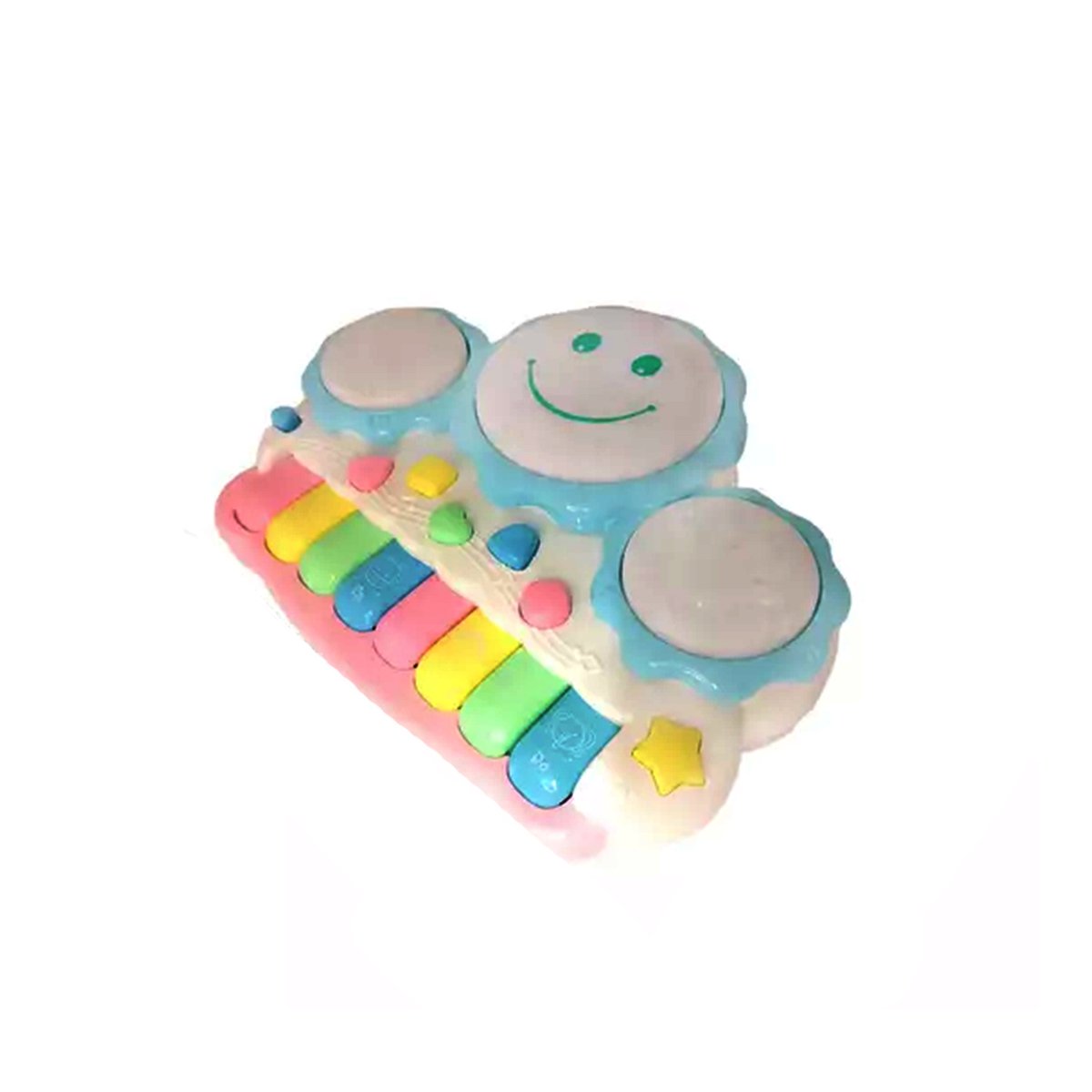 PACK6 TECLADO MUSICAL DIDACTICO DE SOL CON ESTILO MODERNO AZUL CLARO Y+REGALO STICKER - 2
