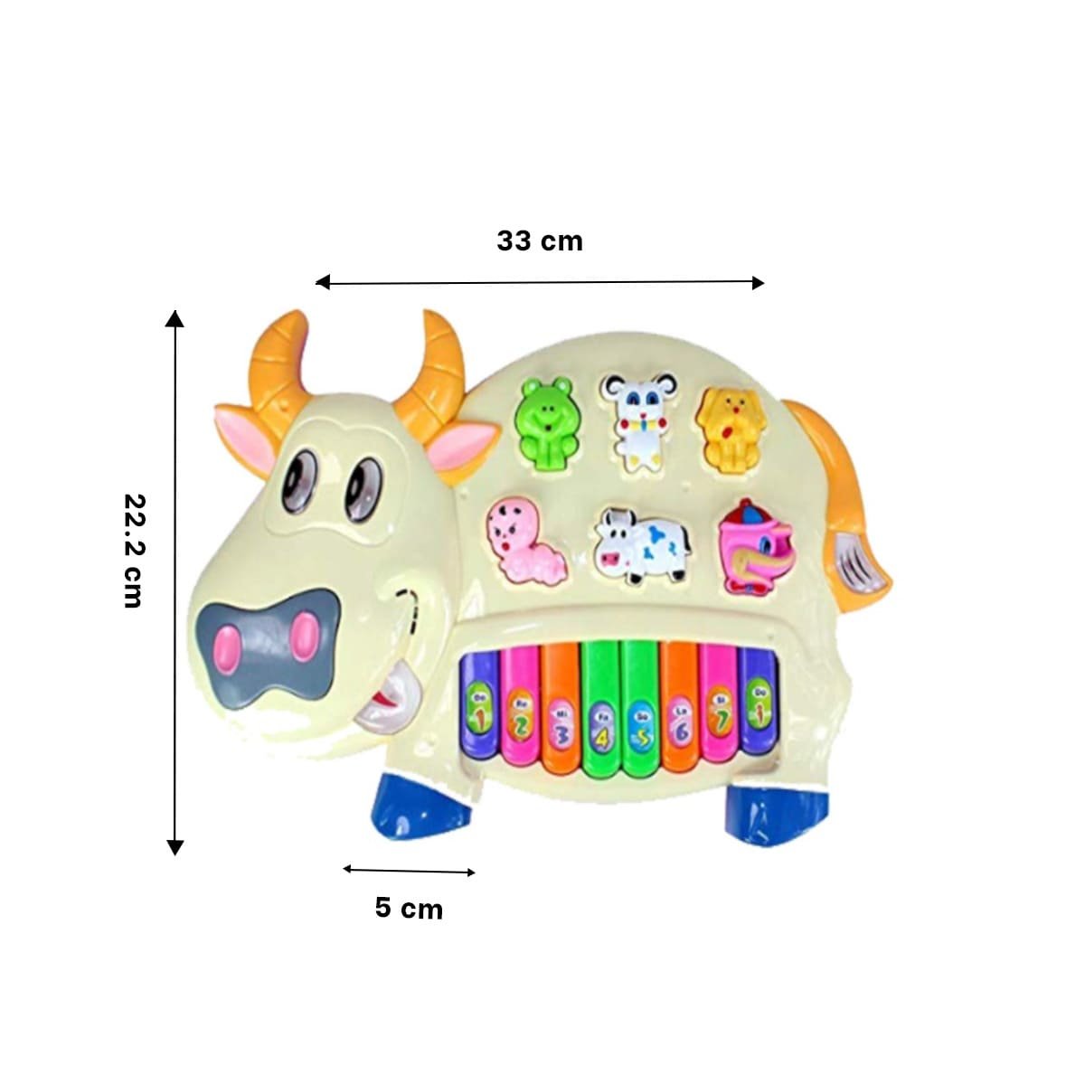 PACK4 MODULO EDUCATIVO INFANTIL VACA CON ANIMALES Y NUMEROS PARA USO DIARIO Y+PAPEL REGALO - 4