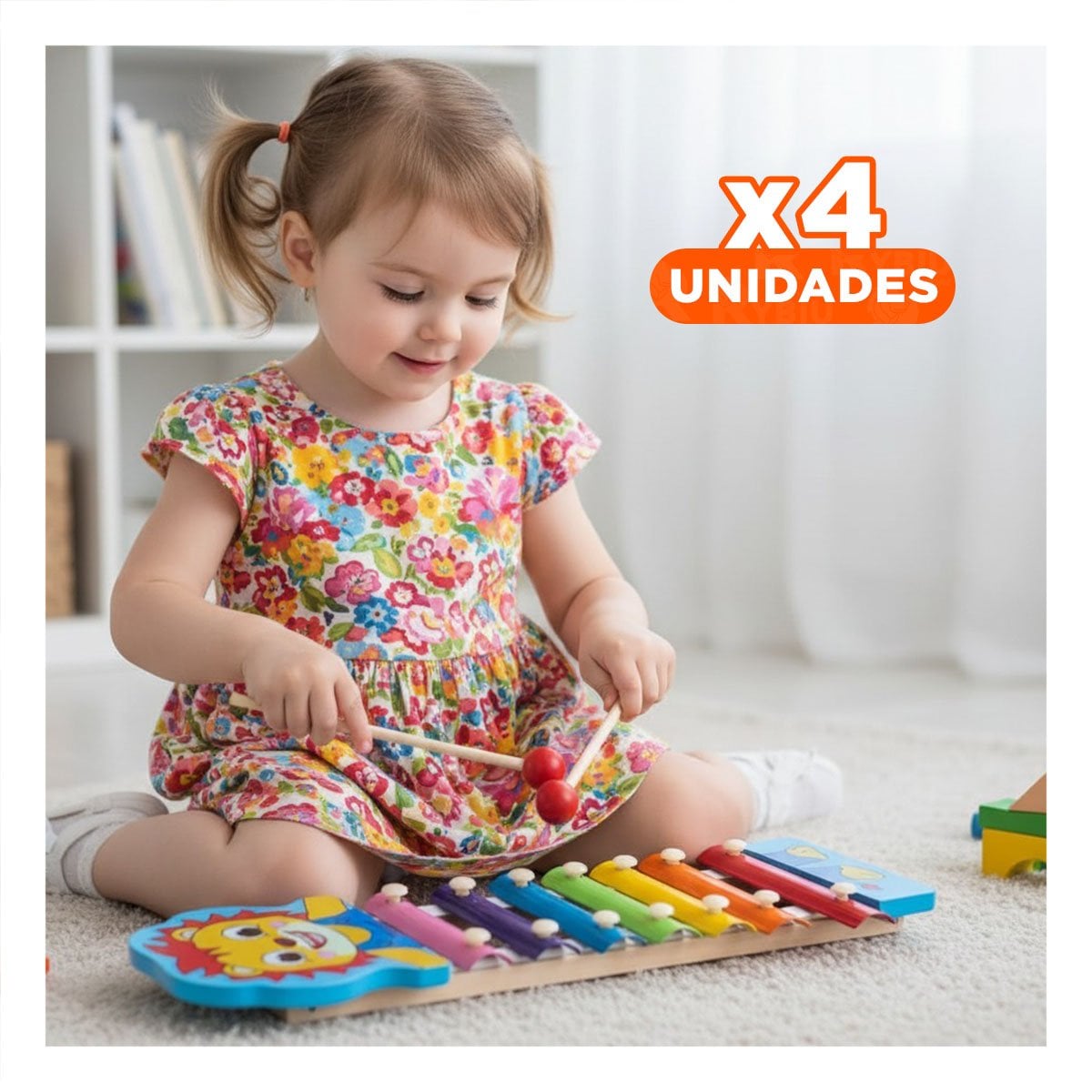 PACK4 INSTRUMENTO DE LEON JUGUETE MUSICAL PARA NINOS ALEGRE Y CREATIVO - 1