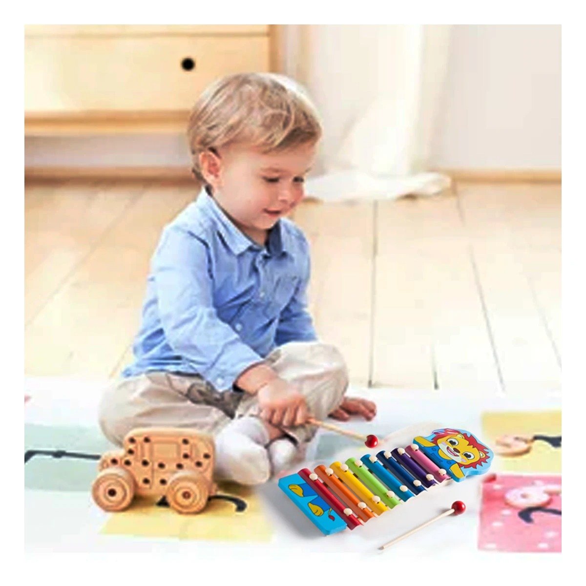 PACK4 INSTRUMENTO DE LEON JUGUETE MUSICAL PARA NINOS ALEGRE Y CREATIVO - 3