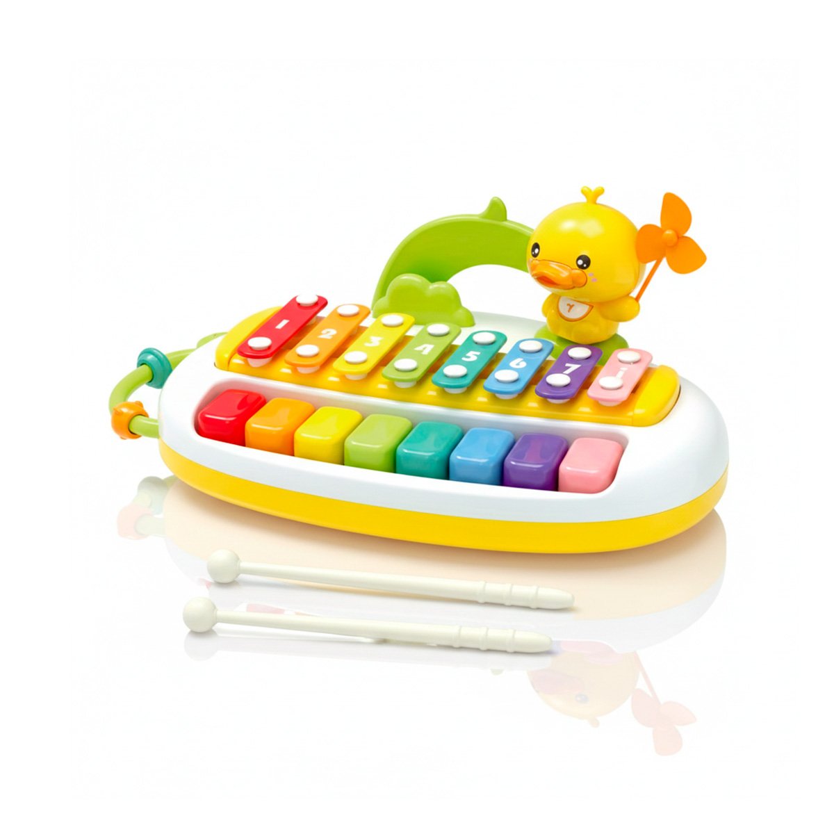 PACK6 COLECCION MUSICAL CON XILOFONO Y PATO PARA JUEGO INTERACTIVO Y+REGALO STICKER - 2