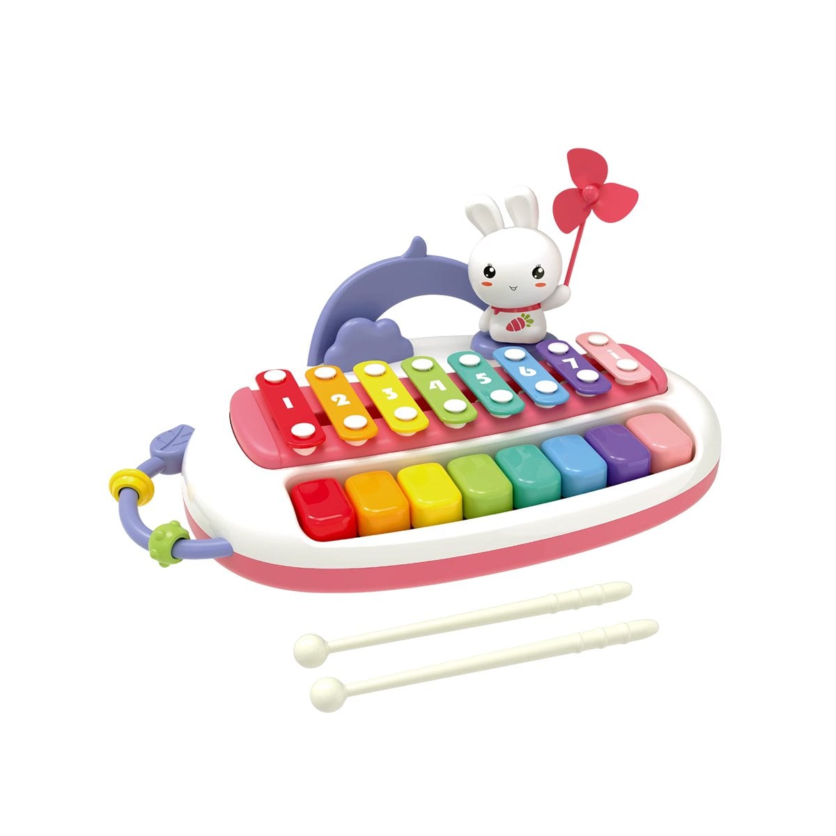 JUEGO MUSICAL INFANTIL CON SONIDOS SUAVES PARA ESTIMULACION Y DIVERSION EN CASA Y+PAPEL REGALO - 1