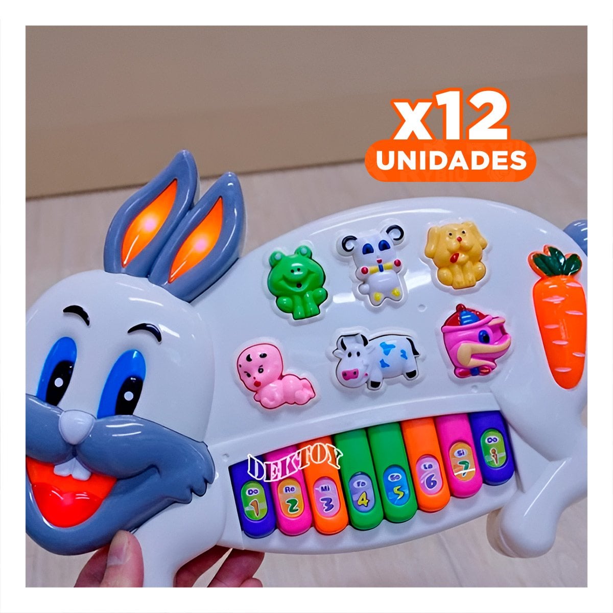 PACK12 SISTEMA EDUCATIVO CONEJO CON ANIMALES Y NUMEROS PARA USO DIARIO EN CASA - 1