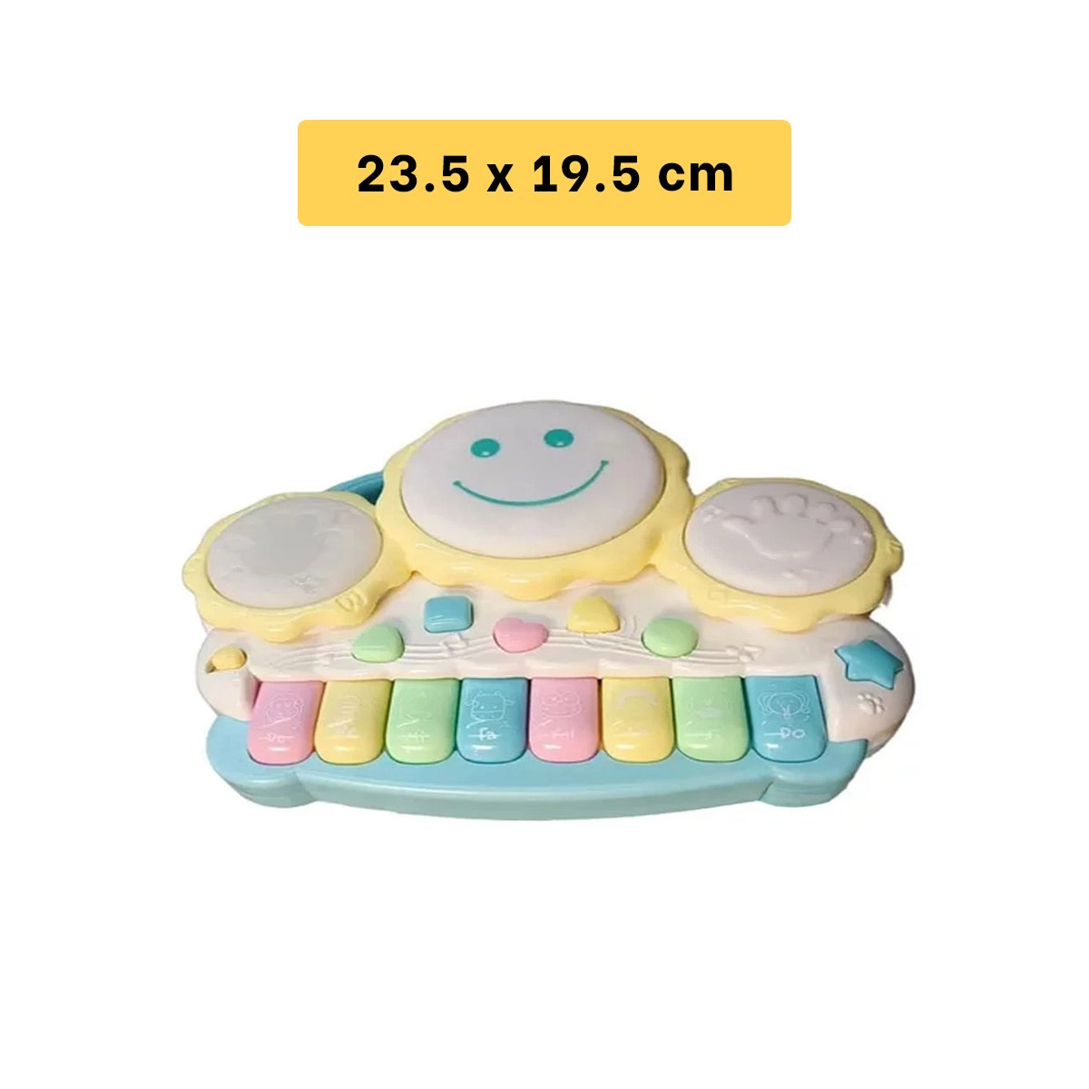 PACK12 INSTRUMENTO COMPACTO MUSICAL DE SOL CON TECLAS AMARILLAS PARA USO DOMESTICO - 4