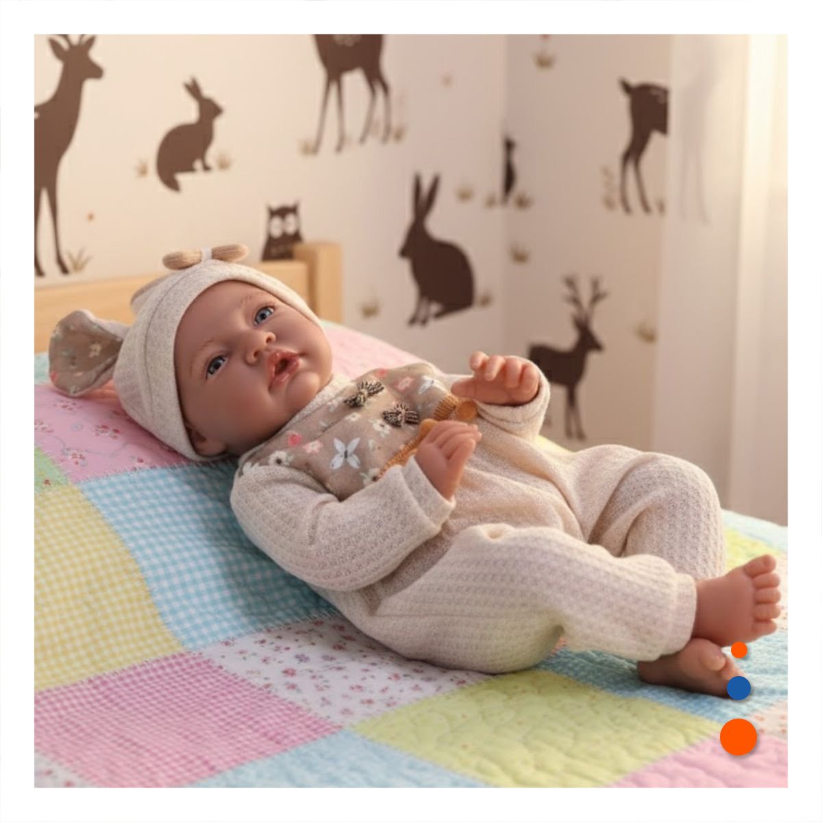 BEBE INFANTIL 42CM AMARILLO PENSADO PARA ACOMPANAMIENTO Y JUEGO DIARIO Y+LIGAS REGALO - 1
