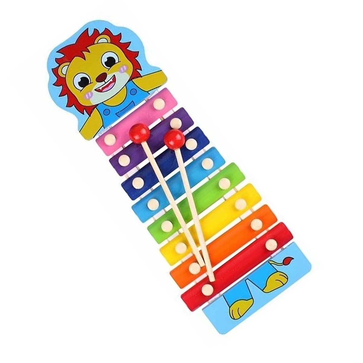 PACK6 MELODIA DE LEON JUGUETE MUSICAL PARA NINOS ALEGRE Y COLORIDO Y+REGALO STICKER - 2