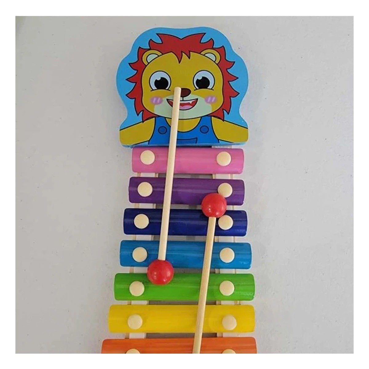 PACK6 MELODIA DE LEON JUGUETE MUSICAL PARA NINOS ALEGRE Y COLORIDO Y+REGALO STICKER - 5