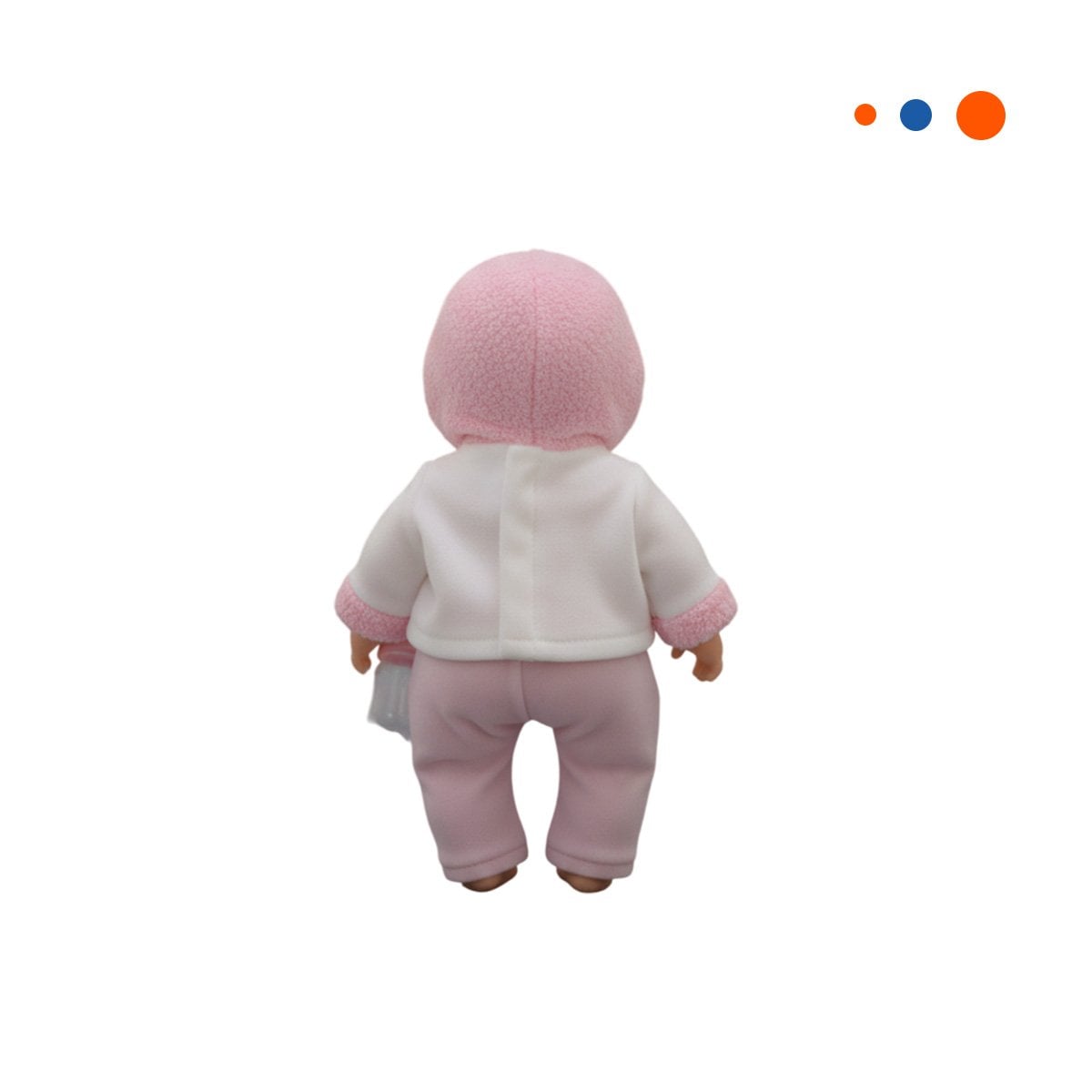 FIGURA DECORATIVA CON CHOMPA BOTONES FLORES ROSADO PARA CASA Y+REGALO STICKER - 3
