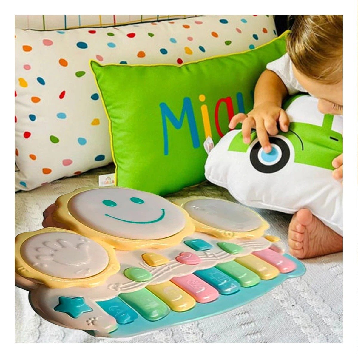 PACK4 PIANO COLORIDO MUSICAL DE SOL CON TECLAS AMARILLAS PARA CASA - 5