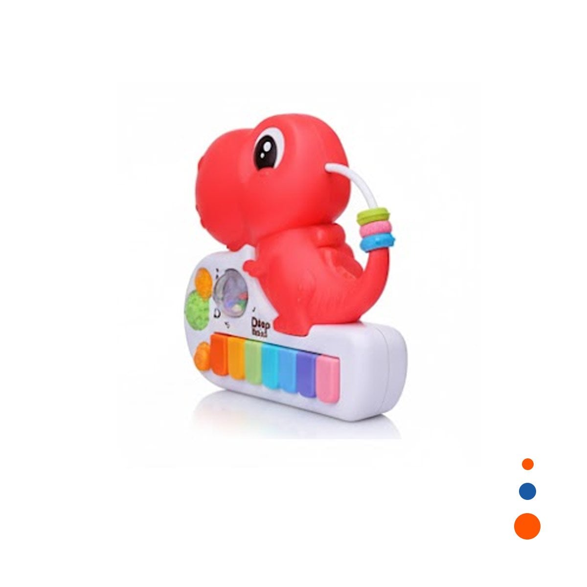 PACK4 SINTETIZADOR DE SONIDO DINOSAURIO PARA NINOS 17.5 CM ROSADO Y+PAPEL REGALO - 3