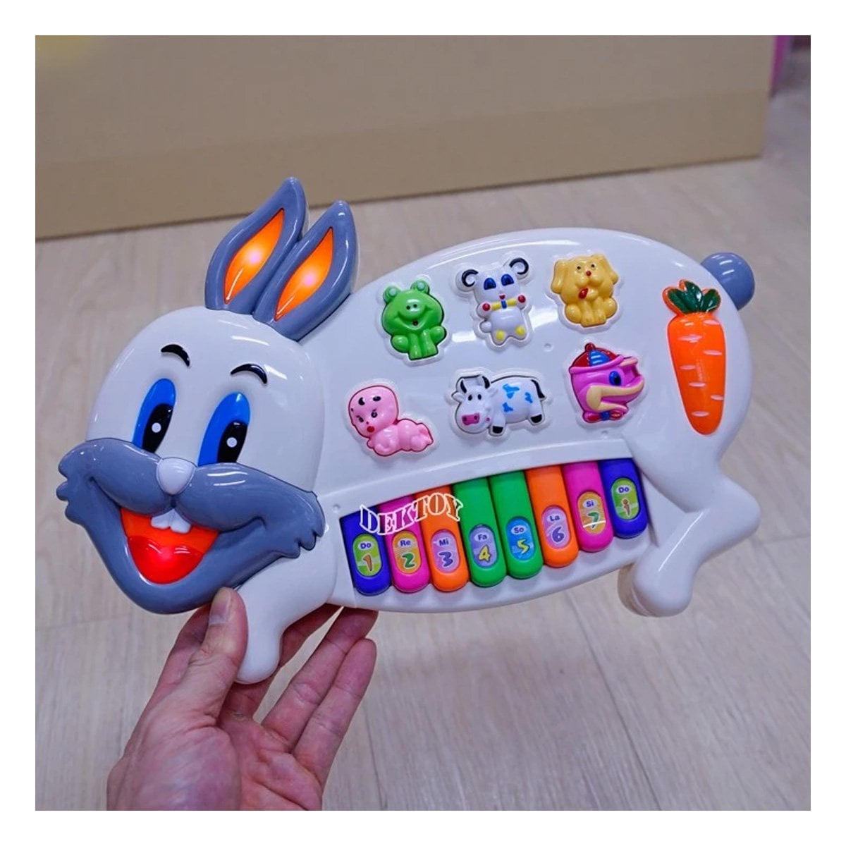 CONSOLA INTERACTIVA CONEJO CON ANIMALES Y NUMEROS PARA DESARROLLO COGNITIVO Y+LIGAS REGALO - 1