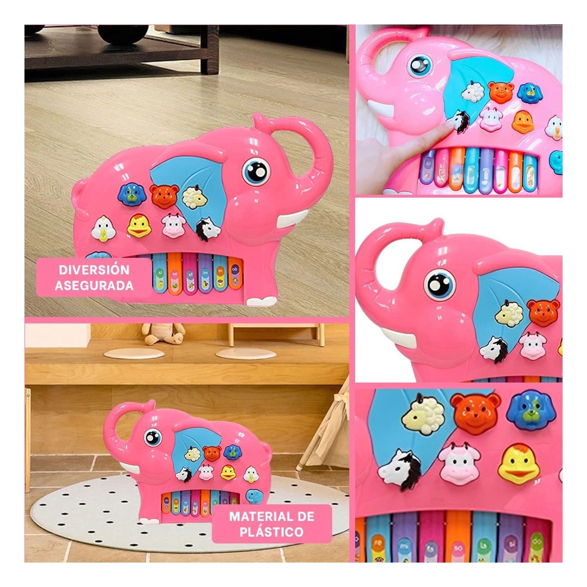 PACK6 DINAMICO ELEFANTE DIDACTICO EN CAJA ROSADO PARA ESTIMULACION CREATIVA CASA Y+PAPEL REGALO - 3
