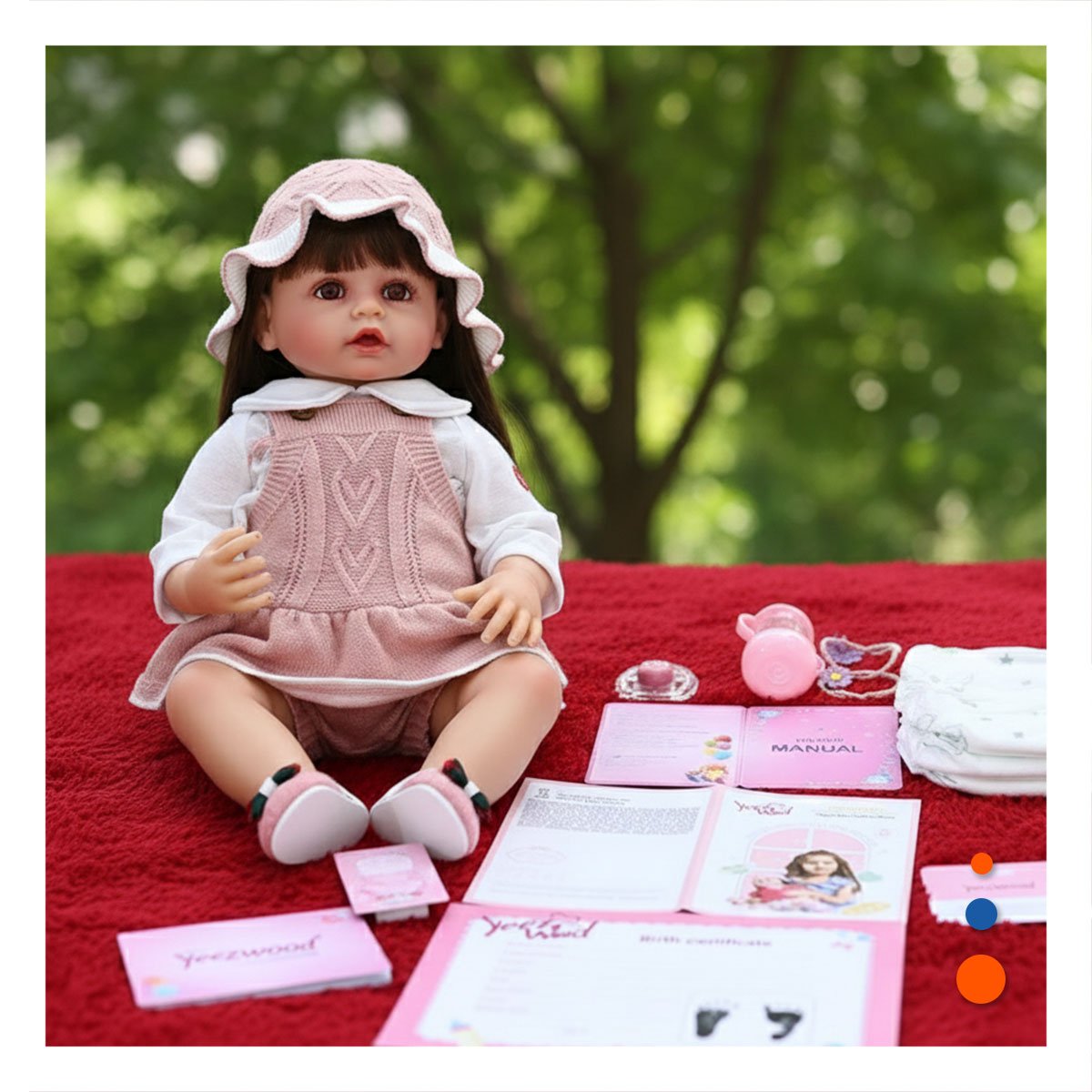 TOP INFANTIL TEJIDO DE BEBE EN ROSADO CON SHORT Y GORRO Y+LIGAS REGALO - 1