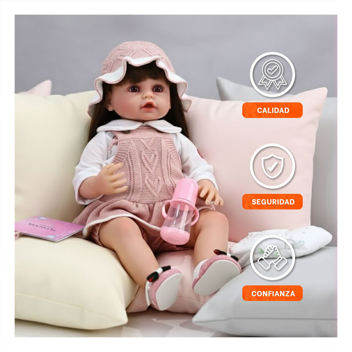 TOP INFANTIL TEJIDO DE BEBE EN ROSADO CON SHORT Y GORRO Y+LIGAS REGALO - 2