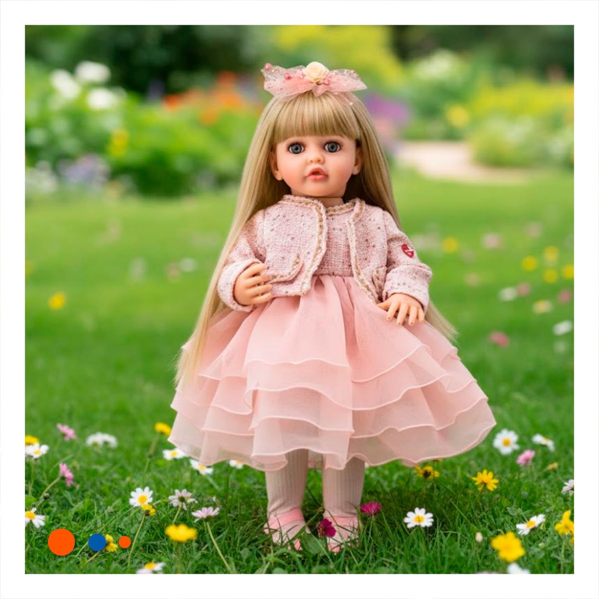 AMIGA YESSY 55CM ESTILO INFANTIL CON IMAGEN DELICADA Y DULCE Y+REGALO STICKER - 2