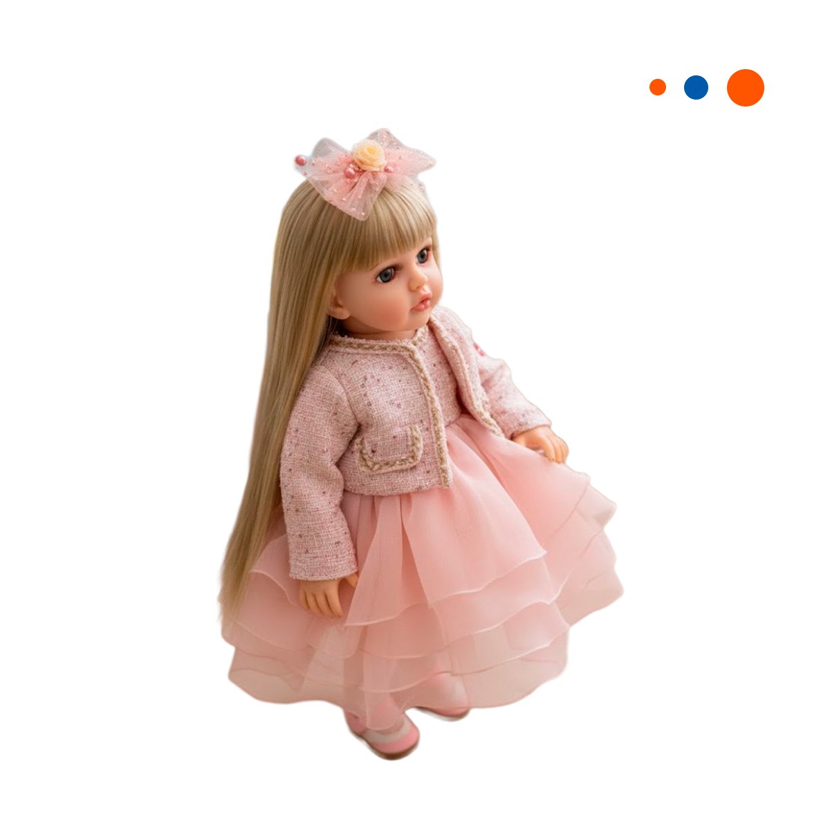 AMIGA YESSY 55CM ESTILO INFANTIL CON IMAGEN DELICADA Y DULCE Y+REGALO STICKER - 3