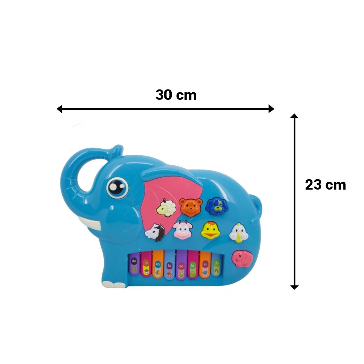 PACK2 CLASICO ELEFANTE MUSICAL DIDACTICO PARA JUEGO TRADICIONAL EN CASA Y+REGALO STICKER - 4