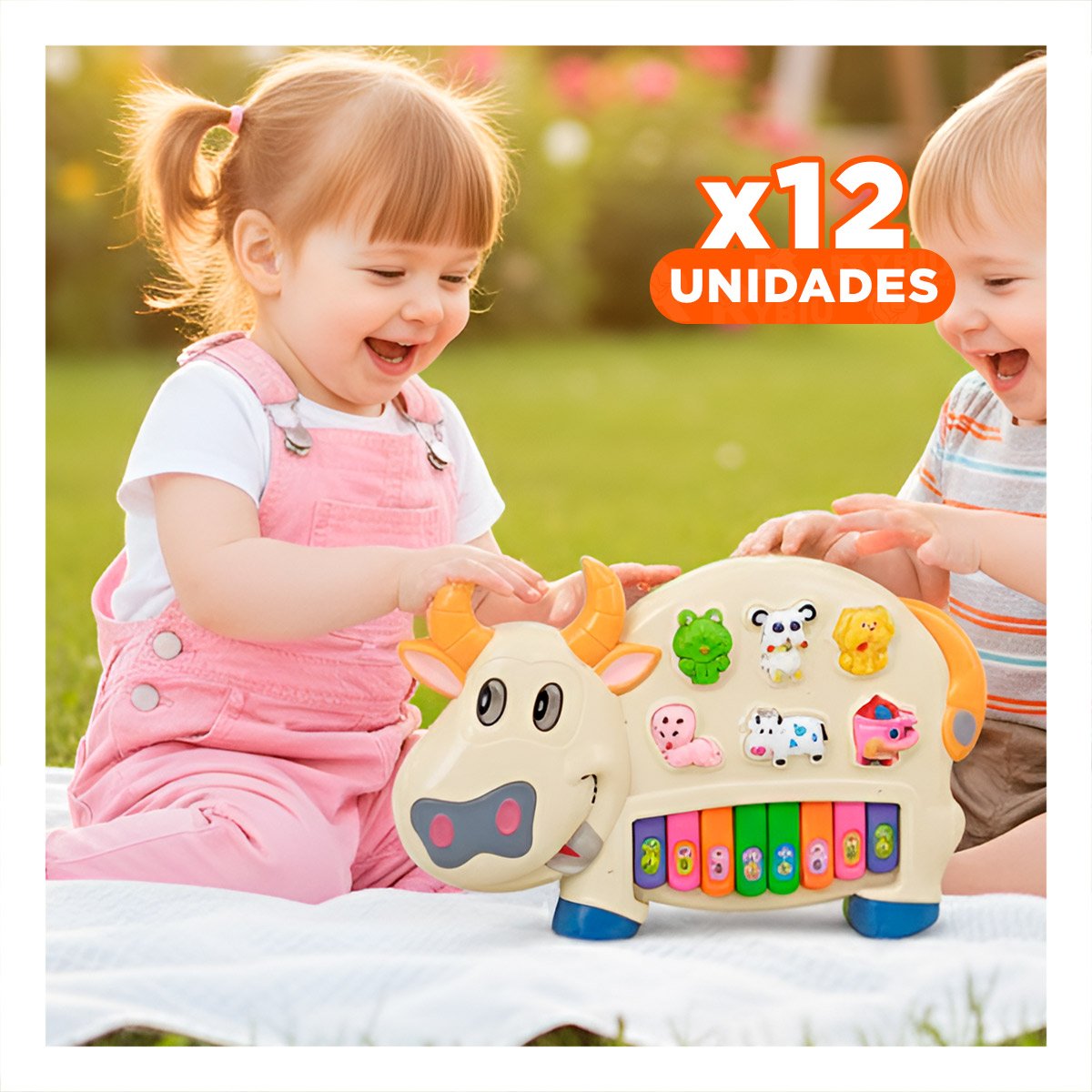 PACK12 SISTEMA EDUCATIVO VACA CON ANIMALES Y NUMEROS PARA USO EN CASA - 1