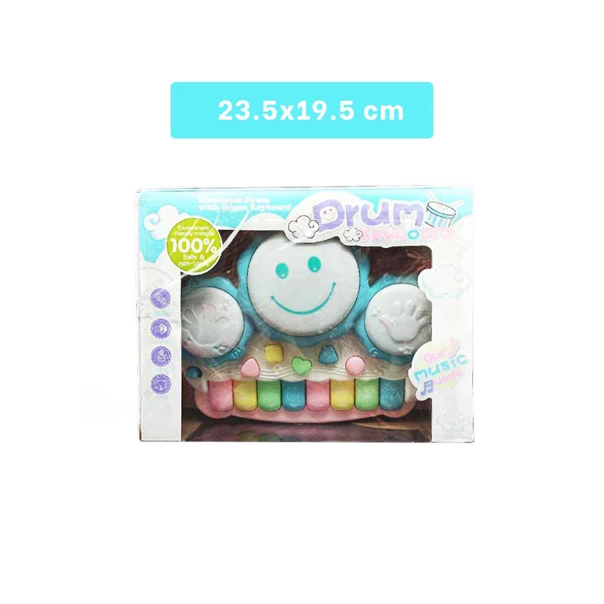 PACK2 TECLADO DIDACTICO MUSICAL DE SOL CON SONIDO ENVOLVENTE AZUL CLARO Y+REGALO STICKER - 4