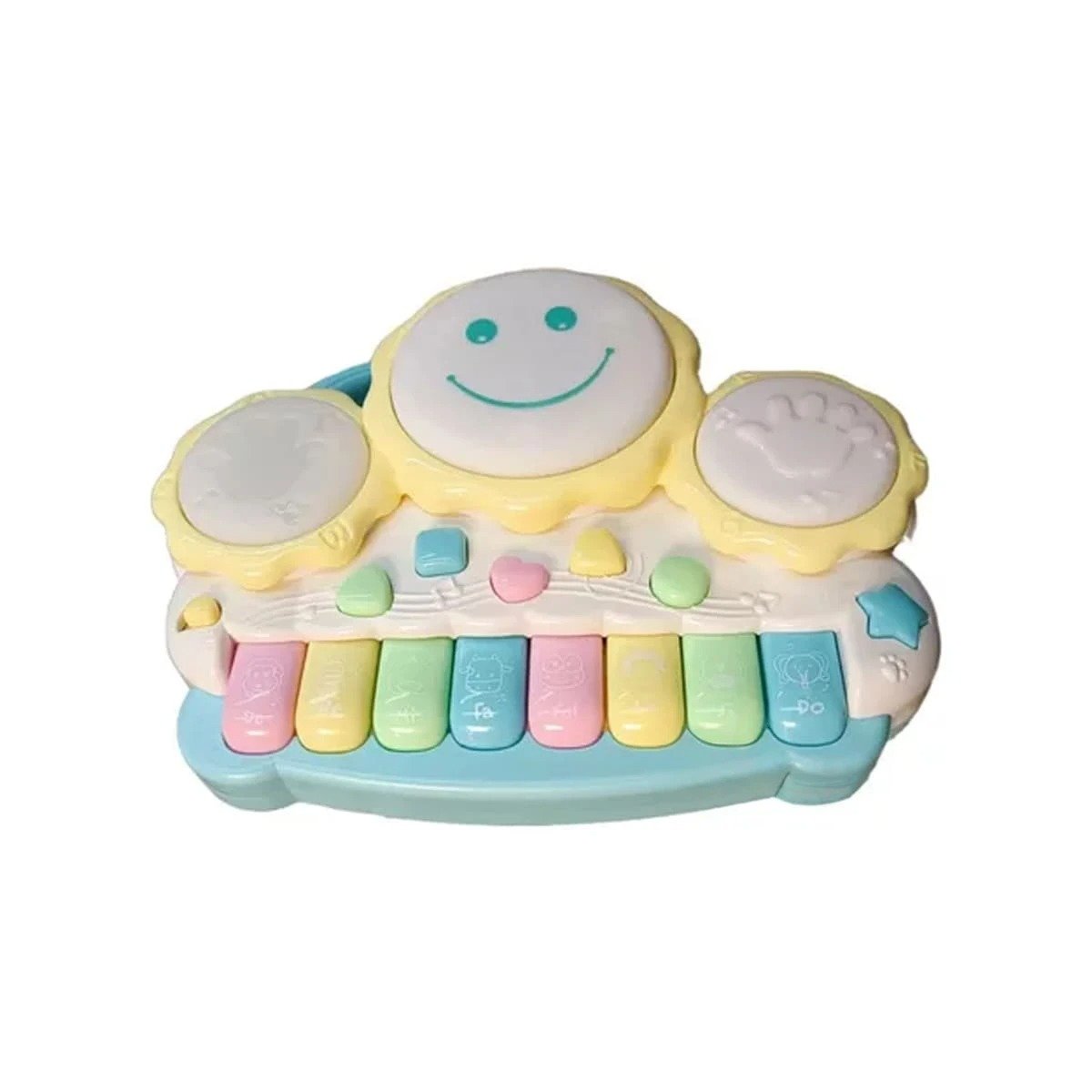 PACK4 TECLADO PORTATIL MUSICAL DE SOL EN COLOR AMARILLO PARA USO EN HOGAR Y+PAPEL REGALO - 3