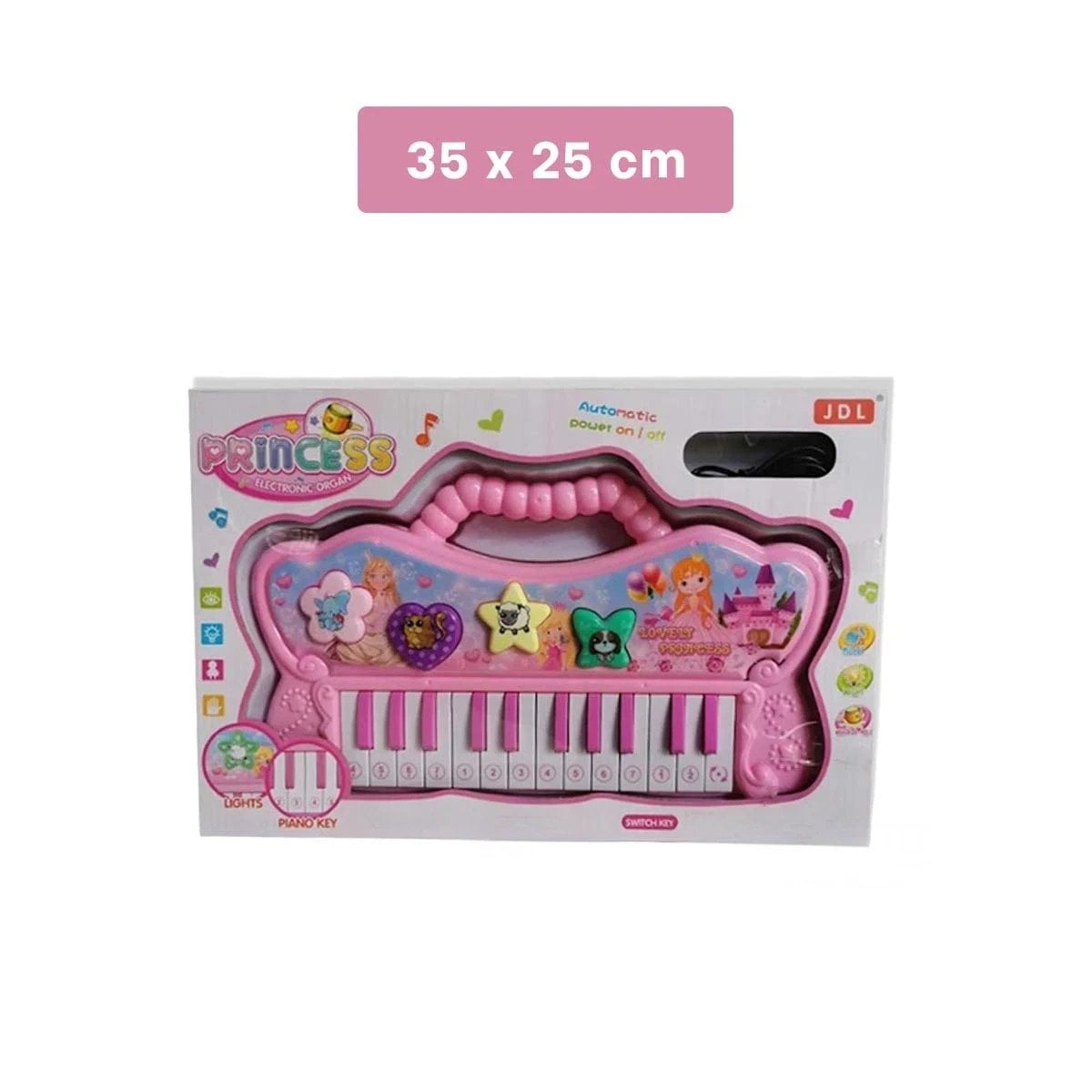 PACK2 TECLADO ROSADO MUSICAL CON PIANO Y SONIDOS PARA JUEGO Y+PAPEL REGALO - 4