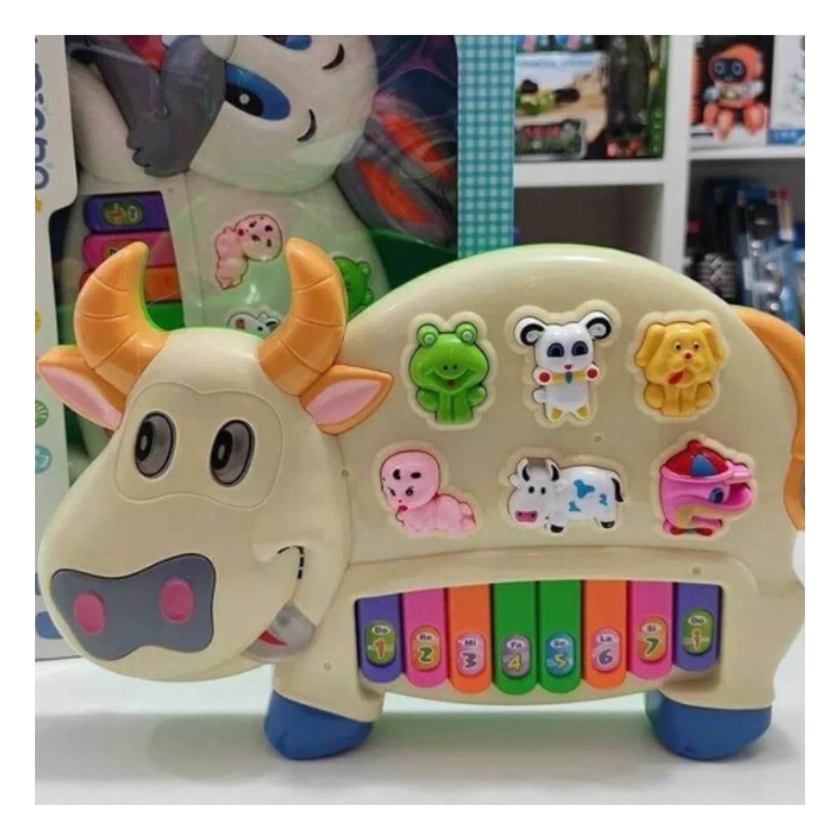 PACK12 SISTEMA DIDACTICO VACA CON ANIMALES Y NUMEROS PARA APRENDIZAJE Y+REGALO STICKER - 3