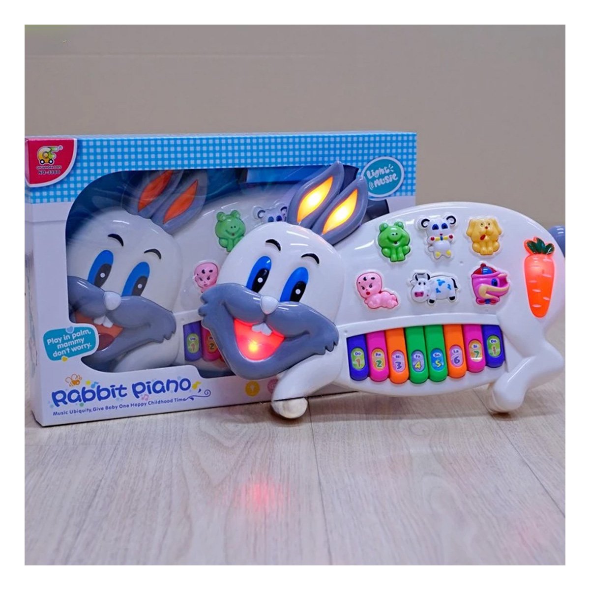 PACK12 SISTEMA INTERACTIVO CONEJO CON ANIMALES Y NUMEROS PARA DESARROLLO Y+REGALO STICKER - 5