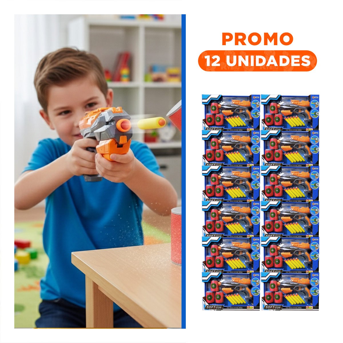 PACK12 MODULO RECREATIVO DE DARDOS CON LATAS PARA RETOS DE HABILIDAD Y+REGALO STICKER - 1