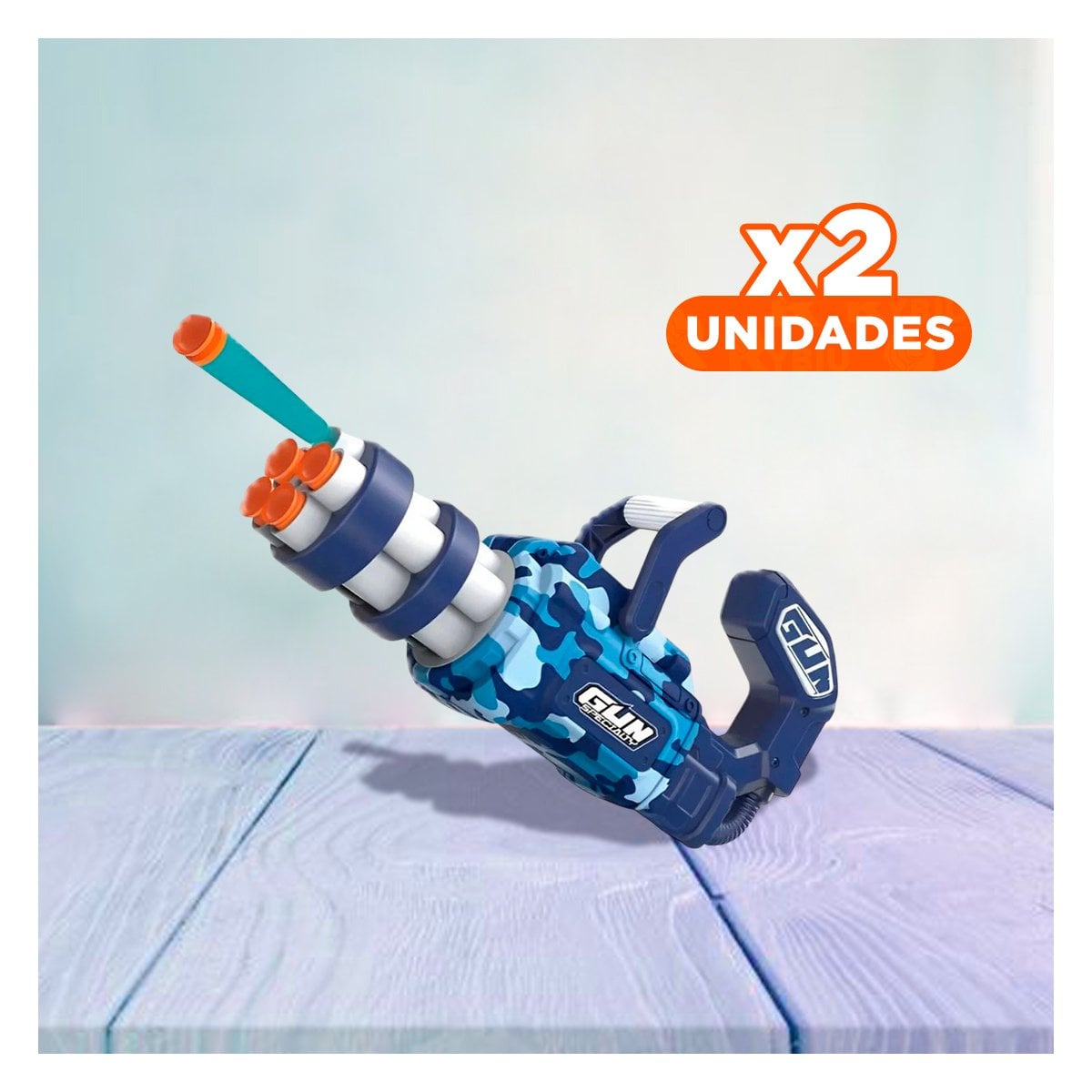 PACK2 SET DE JUEGO LANZA DARDOS AZUL PARA NIÑOS CREATIVO Y ALEGRE Y+REGALO STICKER - 1