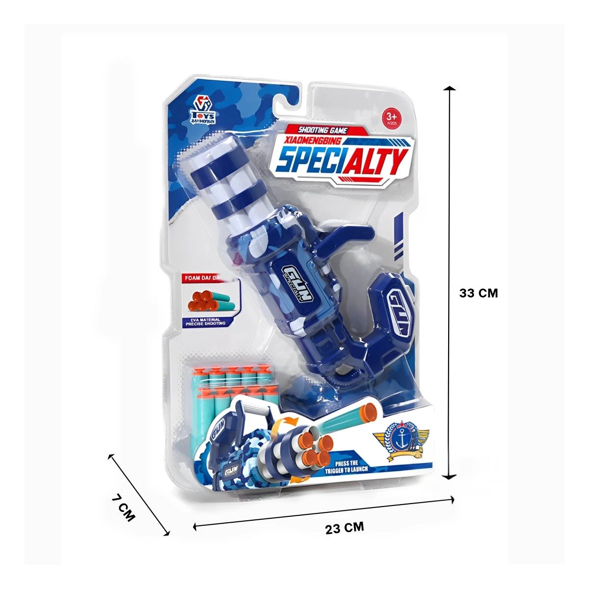 PACK2 JUGUETE LANZA DARDOS AZUL PARA NIÑOS ALEGRE Y COLORIDO - 4