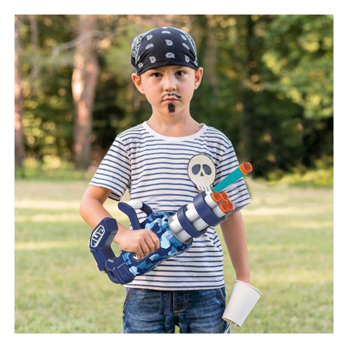 PACK2 JUGUETE LANZA DARDOS AZUL PARA NIÑOS ALEGRE Y COLORIDO - 5