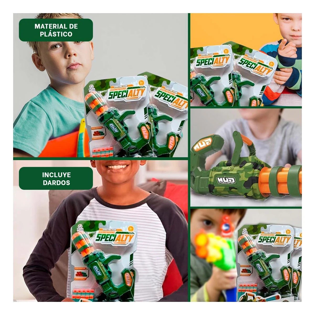 JUEGO DE PUNTERIA LANZA DARDOS VERDE PARA NIÑOS ALEGRE Y DIVERTIDO Y+POST IT - 5