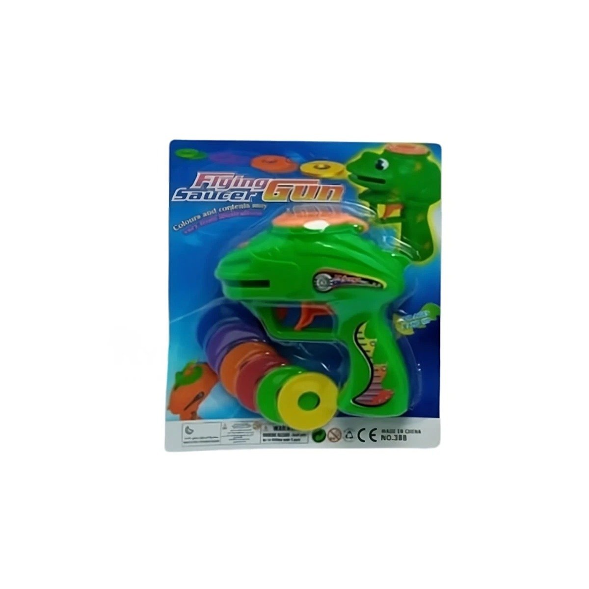 PACK2 DISENO RECREATIVO LANZA DARDOS VERDE EN BLISTER Y+REGALO STICKER - 2