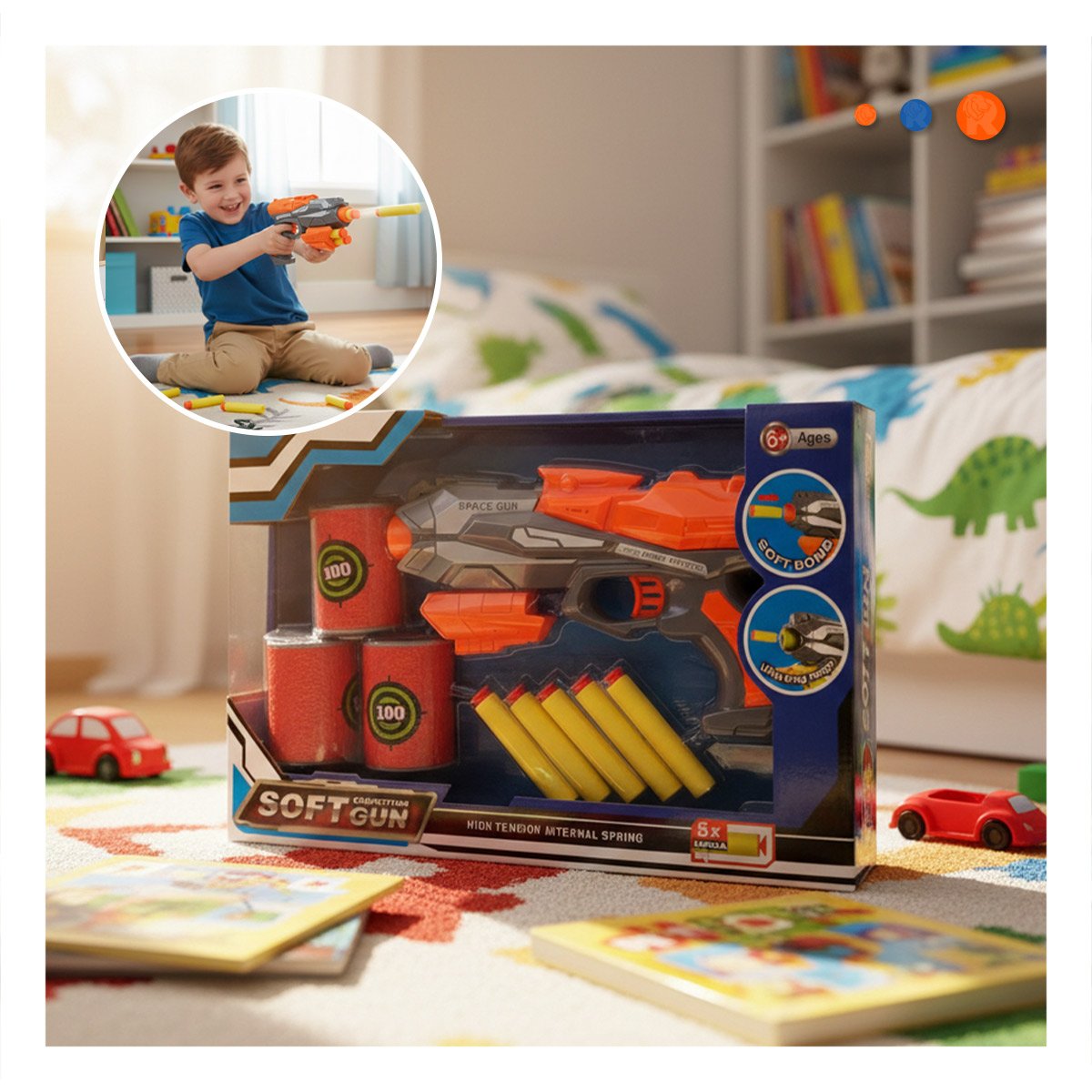 JUEGO DE DARDOS CON OBJETIVOS PARA DIVERSION ACTIVA EN ESPACIOS INTERIORES Y+REGALO STICKER - 5