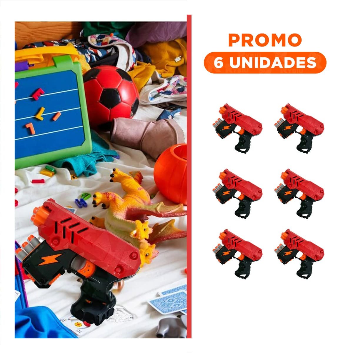 PACK6 DISPARADORES TUMBA LATAS PARA JUEGO DIARIO - 1